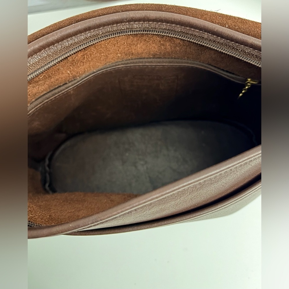 VINTAGE COACH Fletcher Flap Mahogany Leather Shoulder Bag Style 4150 - Picture 7 of 15